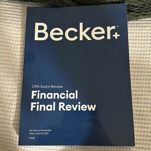 Brand new Becker Financial Final Review book - v. 4.0